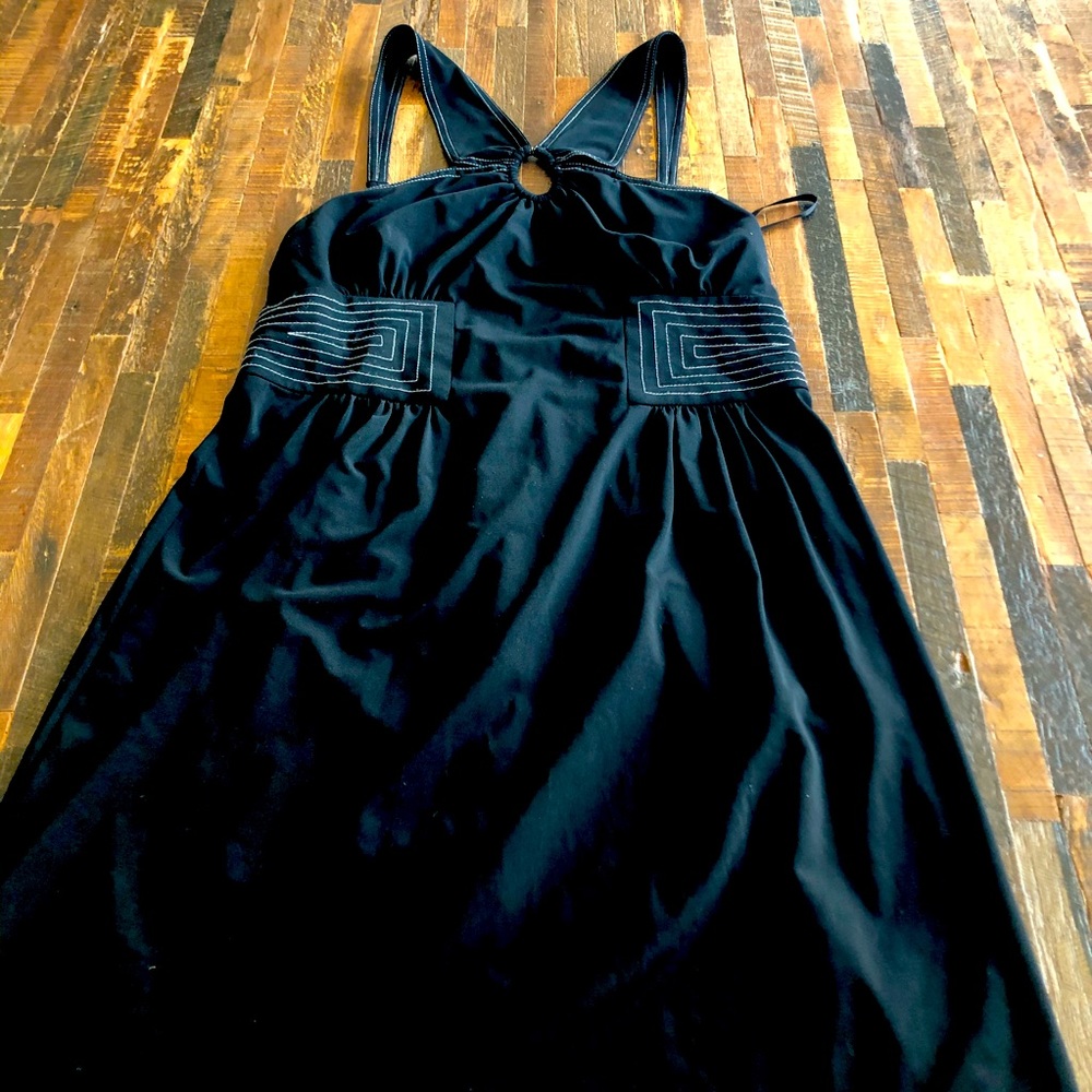 BCBG Maxazria black w/ white detail dress size S